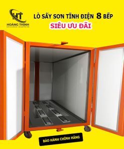 LÒ SẤY SƠN TĨNH ĐIỆN 8 BẾP HỒNG NGOẠI 1.5M x 4.0M x 2.0M