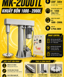 MÁY KHUẤY PHÂN TÁN MK-2000TL 40HP BEN THUỶ LỰC
