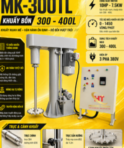 MÁY KHUẤY PHÂN TÁN MK-300TL 10HP BEN THUỶ LỰC