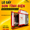 Lò sấy sơn tĩnh điện lên nhiệt bằng điện:bếp hồng ngoại cao cấp 2x1.5x1.8m
