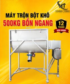Bồn trộn bột khô 500kg bồn ngang tại Hoàng Thịnh