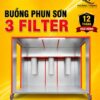 Buồng phun sơn 3 filter tại Hoàng Thịnh