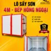 Lò sấy sơn 4m bếp hồng ngoại tại Hoàng Thịnh