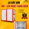 Lò sấy sơn 4m lên nhiệt bằng điện tại Hoàng Thịnh
