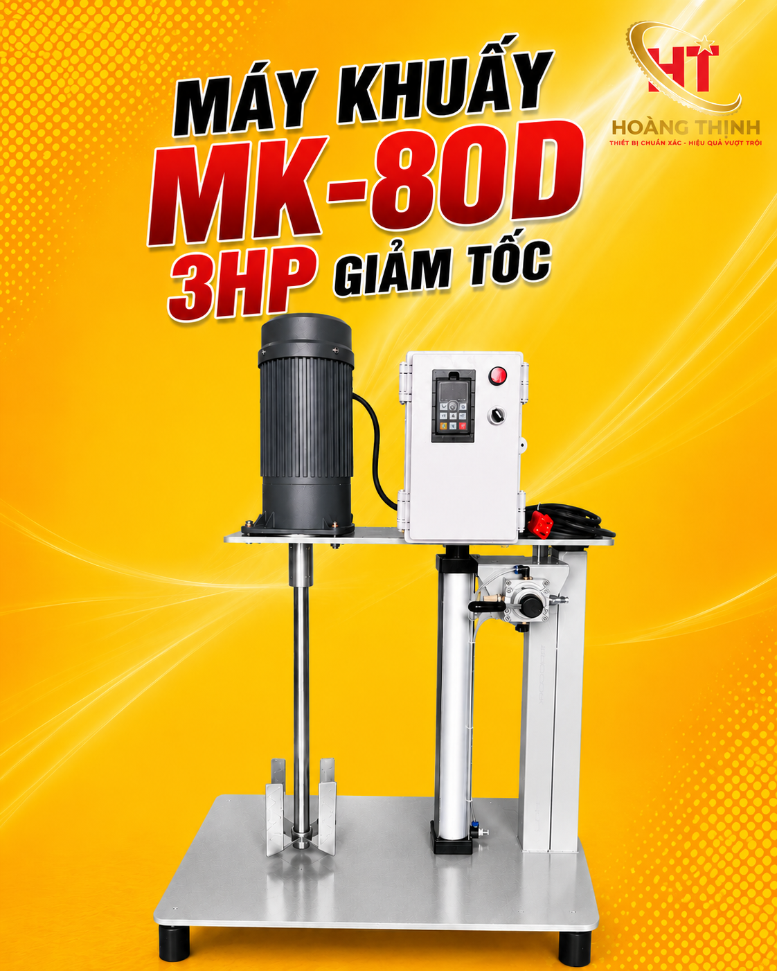MÁY KHUẤY MK-80D 3HP GIẢM TỐC
