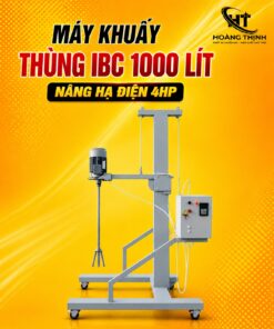 Máy khuấy thùng ibc 1000l nâng hạ điện 4hp tại Hoàng Thịnh