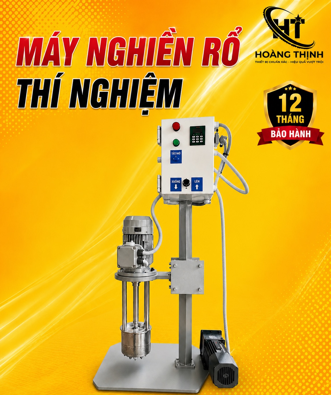 Máy nghiền rổ thí nghiệm tại Hoàng Thịnh