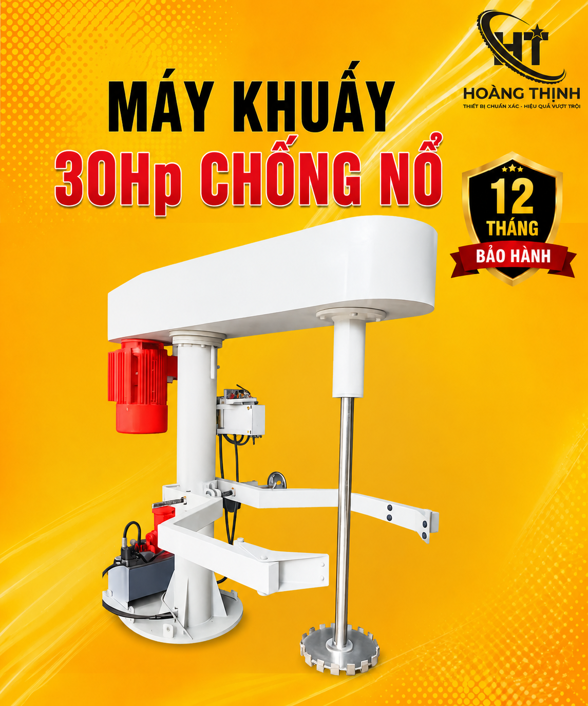 Máy khuấy 30HP chống nổ tại Hoàng Thịnh