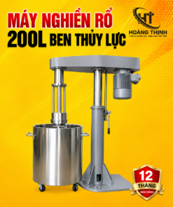 Máy nghiền rổ 200L ben thuỷ lực tại Hoàng Thịnh