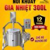 Nồi khuấy gia nhiệt 300l chế độ nghiêng đổ