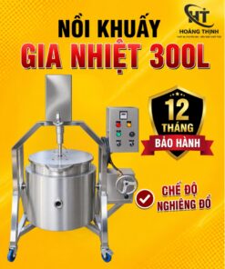 Nồi khuấy gia nhiệt 300l chế độ nghiêng đổ