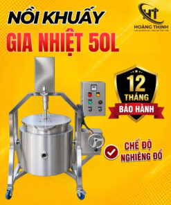 Nồi khuấy gia nhiệt 50L chế độ nghiêng đổ tại Thiết bị Hoàng Thịnh
