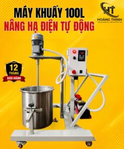 Máy khuấy 100L nâng hạ điện tự động tại Thiết bị công nghiệp Hoàng Thịnh